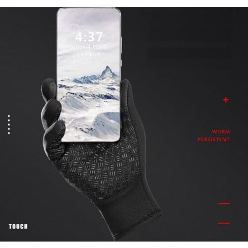 1 Pair Motorcycle Gloves Touch Screen Windproof Waterproof Winter Warm Gloves Motocross Bike Cycling Glove Full Finger Guantes