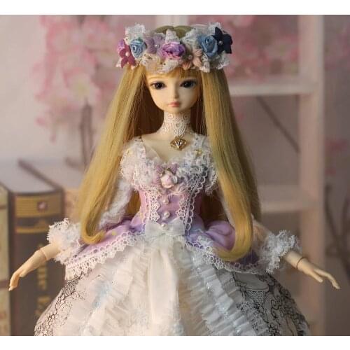 Outfits For 1/4 BJD Dream Fairy Doll Unicorn Dress Including The Headdress And Necklace SD MJD