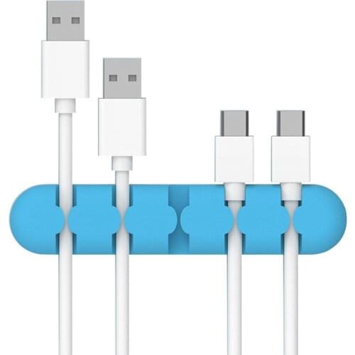 Cable Organizer 5/7 Holes Charge Cable Winder Clips Desk Cord Holder Organizer Wire Management cable management cable holder