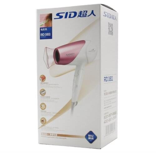 SID RD1811 Professional 1800W Electric Hair Dryer Foldable Hair Salon Dryer Strong Hot & Cold Wind Blow Dry Hair Styling Blower