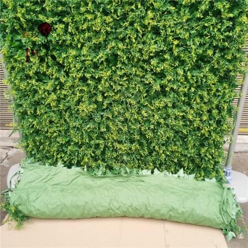 SPR Lifelike green plant artificial flower wall for wedding background