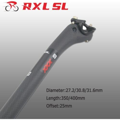RXL SL Mtb Carbon Seat Post 27.2/30.8/31.6mm Road Bicycle Offset 25mm Seat Tube 3K Matte Mountain Bike Seatpost