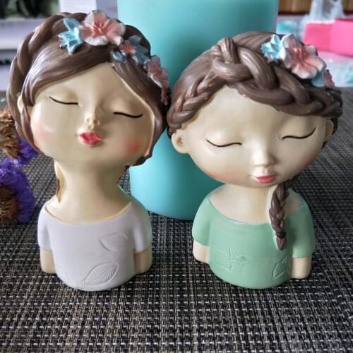 3D Little Baby Shape Silicone Mold Cake Candle Soap Plaster Resin Mould DIY Aromatherarpy Household Decoration Craft Tools