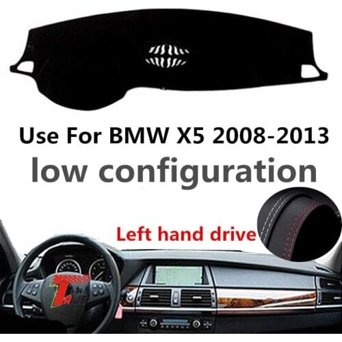 TAIJS Factory Sport Classic Leather Car Dashboard Cover For BMW X5 2008 09 10 11 12 13 Low Configuration Left hand drive