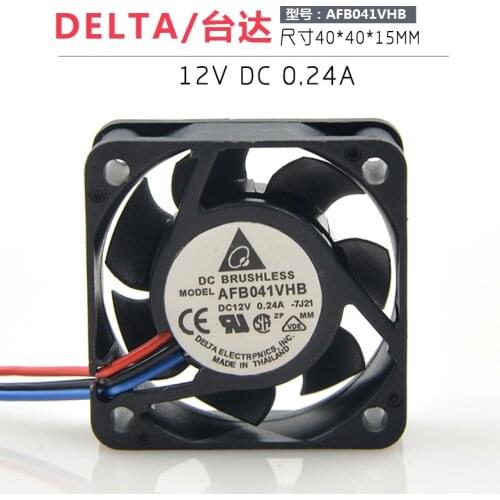 DELTA 4015 12V 0.24A 4CM/CM Double ball bearing AFB0412VHB cooling fan