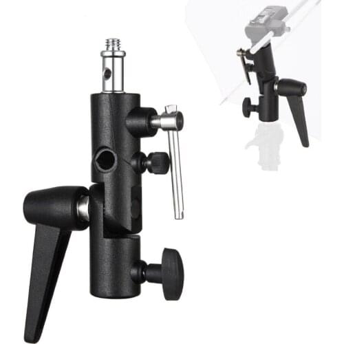 Flash Bracket Shoe Umbrella Holder Light Stand Bracket S-050 for Canon 600EX-RT
