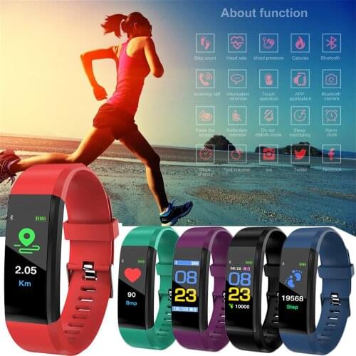 High Quality 115Plus Color Screen Smart Bracelet Support Blood Pressure Exercise Heart Rate Monitoring