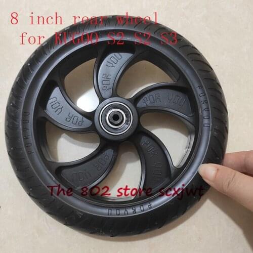 High quality 8 inch solid Rear Wheel For KUGOO S1 S2 S3 Folding Electric Scooter spare part send from poland