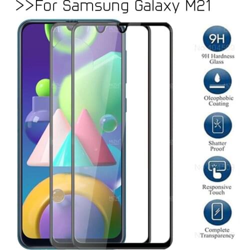 2pcs tempered glass for samsung m21 protective glas on for samsung galaxy m 21 21a sm-m215f sm-m215m screen protector film