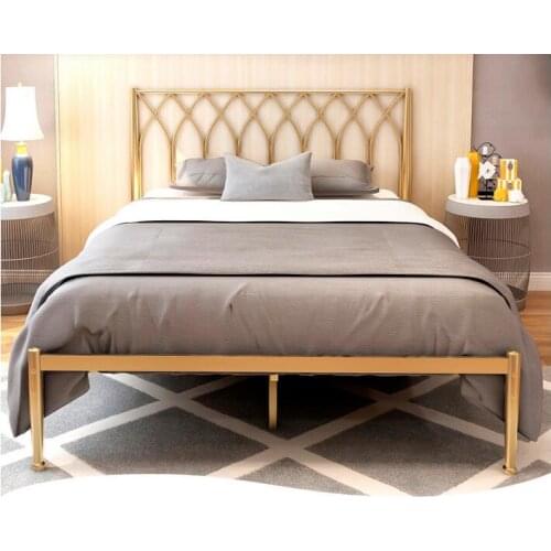 European style iron craft bed simple modern INS web celebrity 1.2m 1.5 princess 1.8m single double iron frame bed iron bed