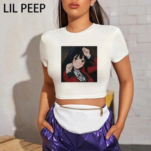 Darling In The Franxx 2021 Ulzzang Women T Shirt Casual Short Sleeve T-Shirt Crewneck anime clothing crop tops cartoon tee