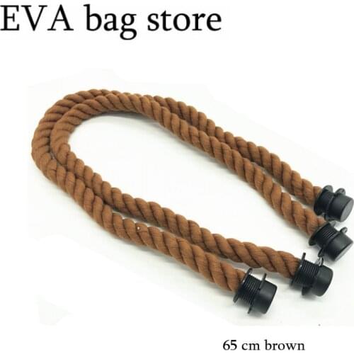 1 pair 65cm Mini for Obag Rope Handle Strap brown handle 65 cm rope handles for obag
