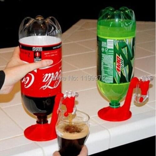 100pcs Drinking Cola Beverage Soda Switches Drinkers Fizz Saver Upside Down Hand Pressure Water Dispenser Party Bar Kitchen