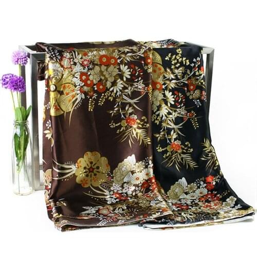 150cm satin fabric printing Hanfu cheongsam fabric clothing gift box decoration coat lining fabric scarves scarf diy cloth