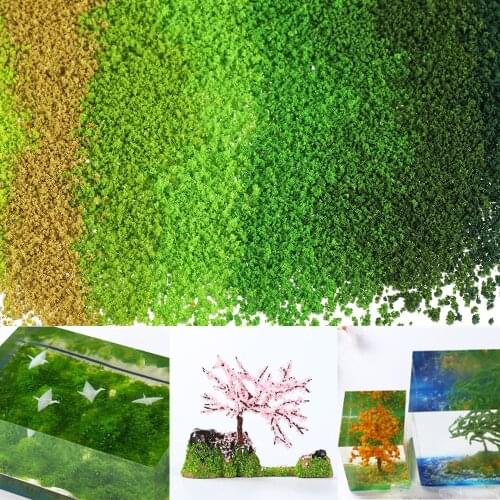 20g Artificial Moss Plant Grass Tree Powder Nylon Resin Fillings Building Model Materials DIY Epoxy Jewelry Crafts Accessories
