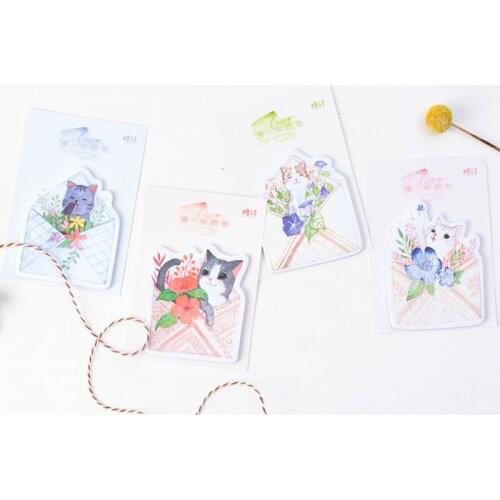 24packs/lot Cute And Creative Sticky Notes For Bookmark Gift Stationery Student Message Notes Wholesale Memo Pad