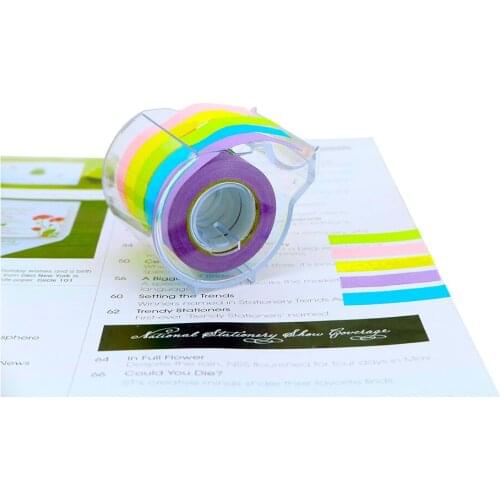 4A Roll Sticky Notes Full Adhesive 0.4 x 315 Inches 5 Colors Stationery Planner Sticker Memo Pad School Supplies 4A PSS 9-5 NB