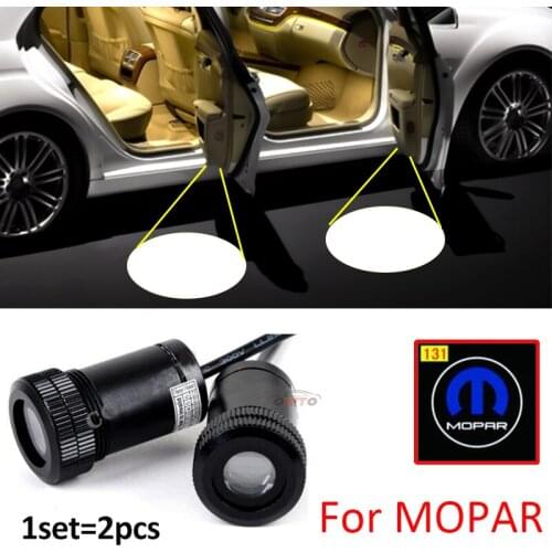 For Mopar LED Car Logo Led Car Door Projector Spot Welcome Lights Car Led Shadow Light For Bmw Toyota Citroen Vw Benz Mazda Kia