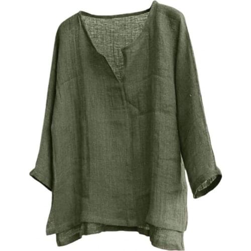 Men T-shirt V-neck solid color Loose Polyester Men Summer Beach T-Shirts Men Long Sleeve Streetwear T-Shirts Oversize