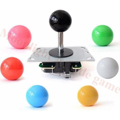 2 PCS Copy Sanwa 5Pin 8Way Joystick With Circuit Board&Round restrictor gate For Arcade Game Console Multi Color available