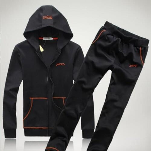 KEENEST Sportwear Men Sport Suit Outdoor Autumn Long Sleeve Sweatshirts Gym Sport Tracksuit Suit