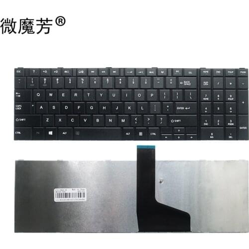 English NEW for TOSHIBA for SATELLITE C850 C850D C855 C855D L850 L850D L855 L855D L870 L870D US Black notebook keyboard