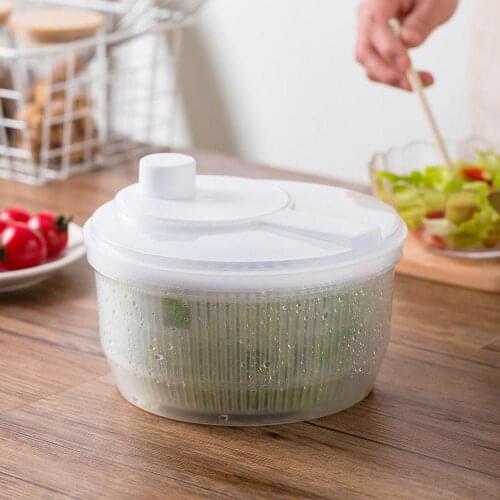 Kitchen Automatic Double Layer Drain Basket Wash Fruit Colanders Drainer Basin Vegetables Drainage Sieve Food Washing Strainers