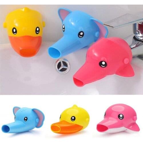 Cute Toy Faucet Tap Extender Toddler Kids Hand Washing Bathroom Sink