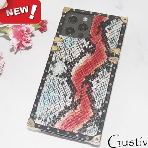 Fashion Vintage Lattice Case for iphone 11 Luxury Square PU Leather Phone Case For iphone11 12 Pro Max X XS XR 6 7 8 Plus