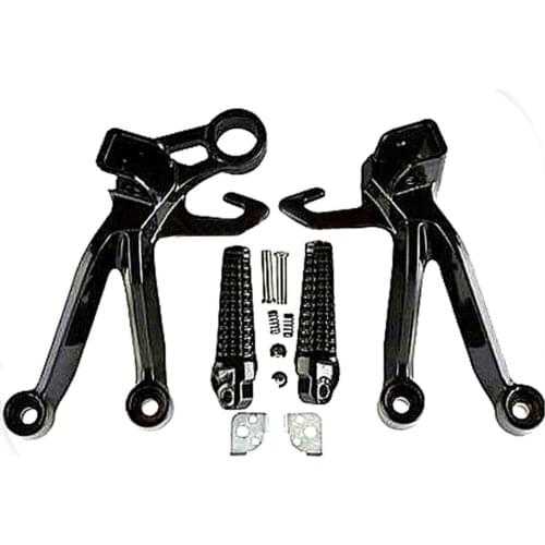Motorcycle Black Rear Passenger Foot Pegs Bracket Fit For Suzuki GSX-R1000 GSXR1000 2003-2004