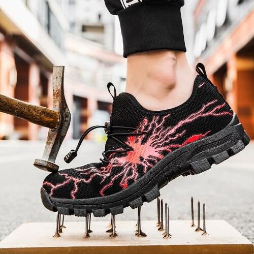 Men Work Safety Shoes Anti-puncture Working Sneakers Male Indestructible Work Shoes Men Boots Safety Boots Men Working Safety