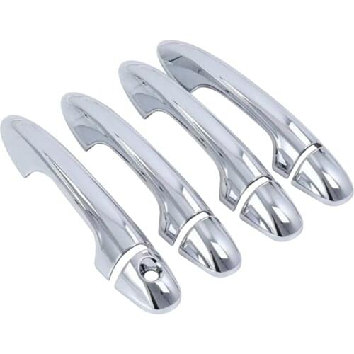 Car Exterior Door Handle Cover Trim for Toyota Vios 2019-2022 Chrome Side Door Cover Sticker Decoration Accessories