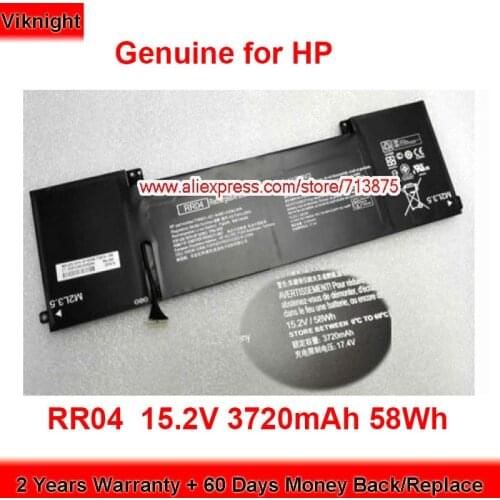 Genuine RR04 Battery HSTNN-LB6N for HP Omen 15-5000 15-5000na 15-5013DX 15-5113tx 15-5012TX 15.2V 3720mAh 58Wh