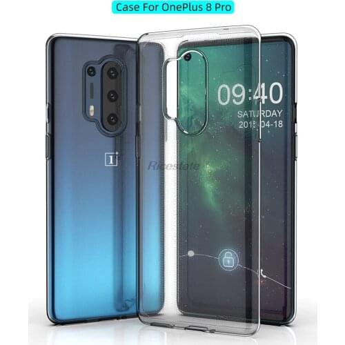 Case for OnePlus 8 Pro Back Case 1+8 Pro Transparent Soft TPU Dropproof Shockproof Phone Back Case One Plus 8 Pro (Clear)