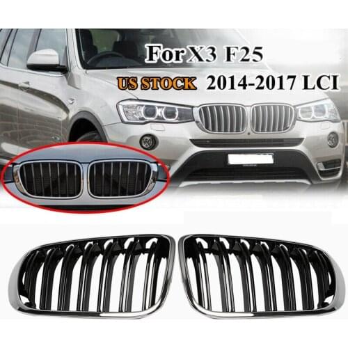 Car Front Kidney Grille Grill Fit For-BMW X3 F25 /X4 F26 2014 2015 2016 2017