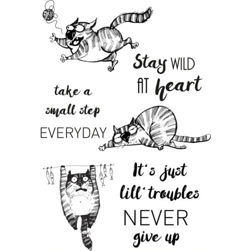 AZSG Happy Raccoons Cutting Dies Clear Stamps For DIY Scrapbooking Decorative Card Making Crafts Fun Decoration Supplies