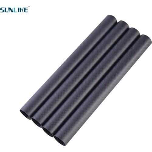 2 PCS 3K Carbon Fiber Tube Length 250mm Diameter 30mm 32mm 33mm 34mm 35mm 36mm 37mm For RC Model Aircraft Drone Accessories