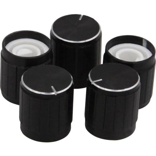 10PCS 360 Degrees Rotary Encoder Aluminum Alloy Half Shaft Hole Caps For Arduino Brick Sensor Switch Potentiometer For KY-040