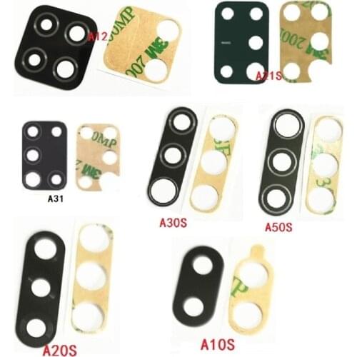 10Pcs/Lot, Rear Back Camera Glass Lens For Samsung A10 A20 A30 A50 A40 A70 A10s A20s A30S A50S A21s A01 A11 A12 A21 A31 A51 A71