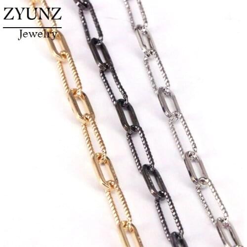 3 Meters, Textured Punk Choker Necklace Chain Rolo Cable Chunky Chains Fit for Jewelry Making DIY Supplies