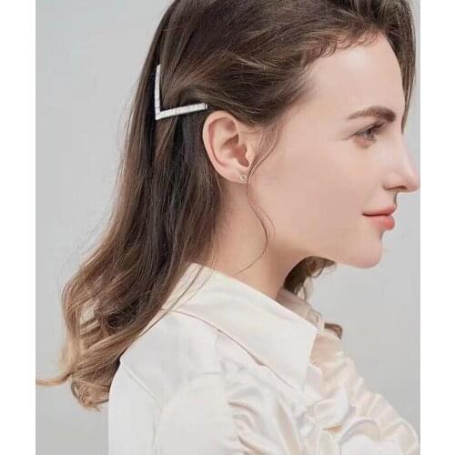 60pcs/lot DIY Simple Multi Alloy Dual Purpose Hair Clip V Style Hairpins Hair Styling Tool Accessories HA1091