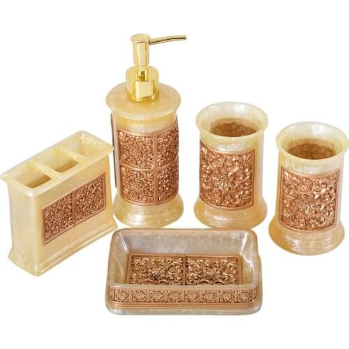 European Resin Bathroom Supplies Accessories Five Sets Bathroom suite toiletries AK190