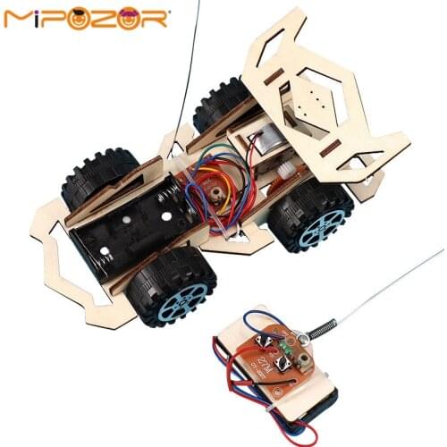 Assembley Wireless Remote Control Car DIY Electric Science Puzzle Blocks Educational steam Toys Childrens Toy Creative Model