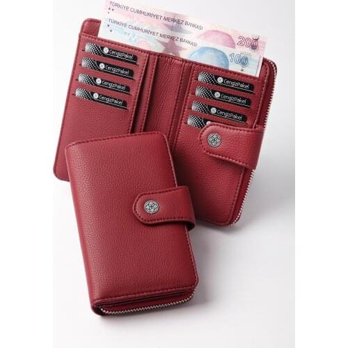Burgundy Women 'S Wallet 65 c23p1mt