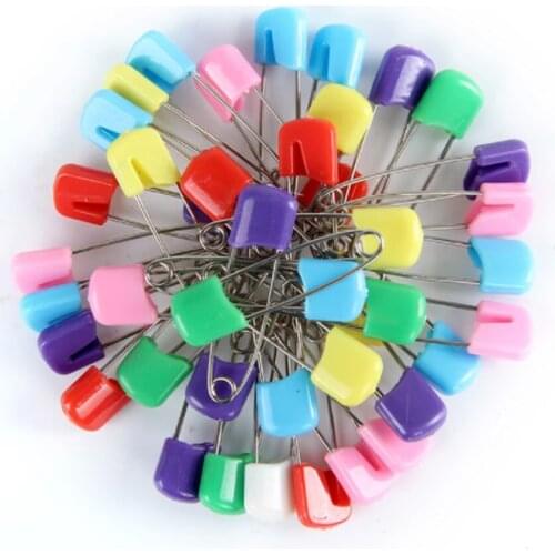 5/10 Pcs Plastic Head Safety Pins 4cm Safety Locking Baby Cloth Diaper Nappy Pins Buckles DIY Needle Pins Sewing Supplies