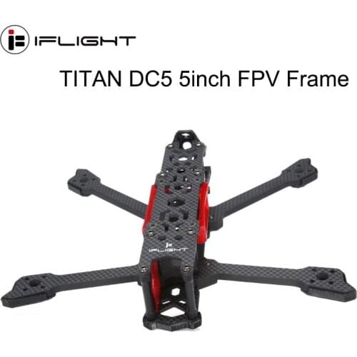 IFlight TITAN DC5 V1.4 222mm 5inch FPV HD Freestyle frame with 6mm arm compatible with Nazgul 5140 propeller for HD FPV Drone