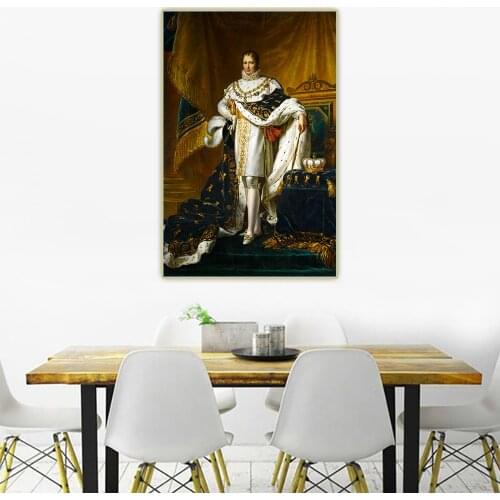Citon Francois Gerard《Joseph Bonaparte, Napoleons Brother As King Of Spain》Canvas Oil Painting Wall Decor Backdrop Decoration