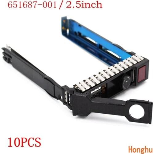 10Pack 2.5" 651687-001 SAS HDD SATA Hard Disk Drive Tray Caddy Sled ProLiant Adapter for DL360 ML310e DL380P Gen8 G8 G9 Server