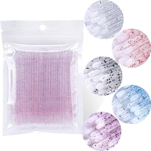 Disposable Crystal Micro Brush Mascara Wands Applicator Lash Removing Swab Makeup brushes For Eyelash Extension Tools
