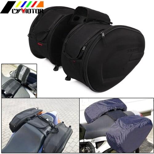 Motorcycle Universal Side Riding Travel Bags Saddle Bag And One Pair Waterproof Cover For HONDA KAWASAKI SUZUKI YAMAHA BMW